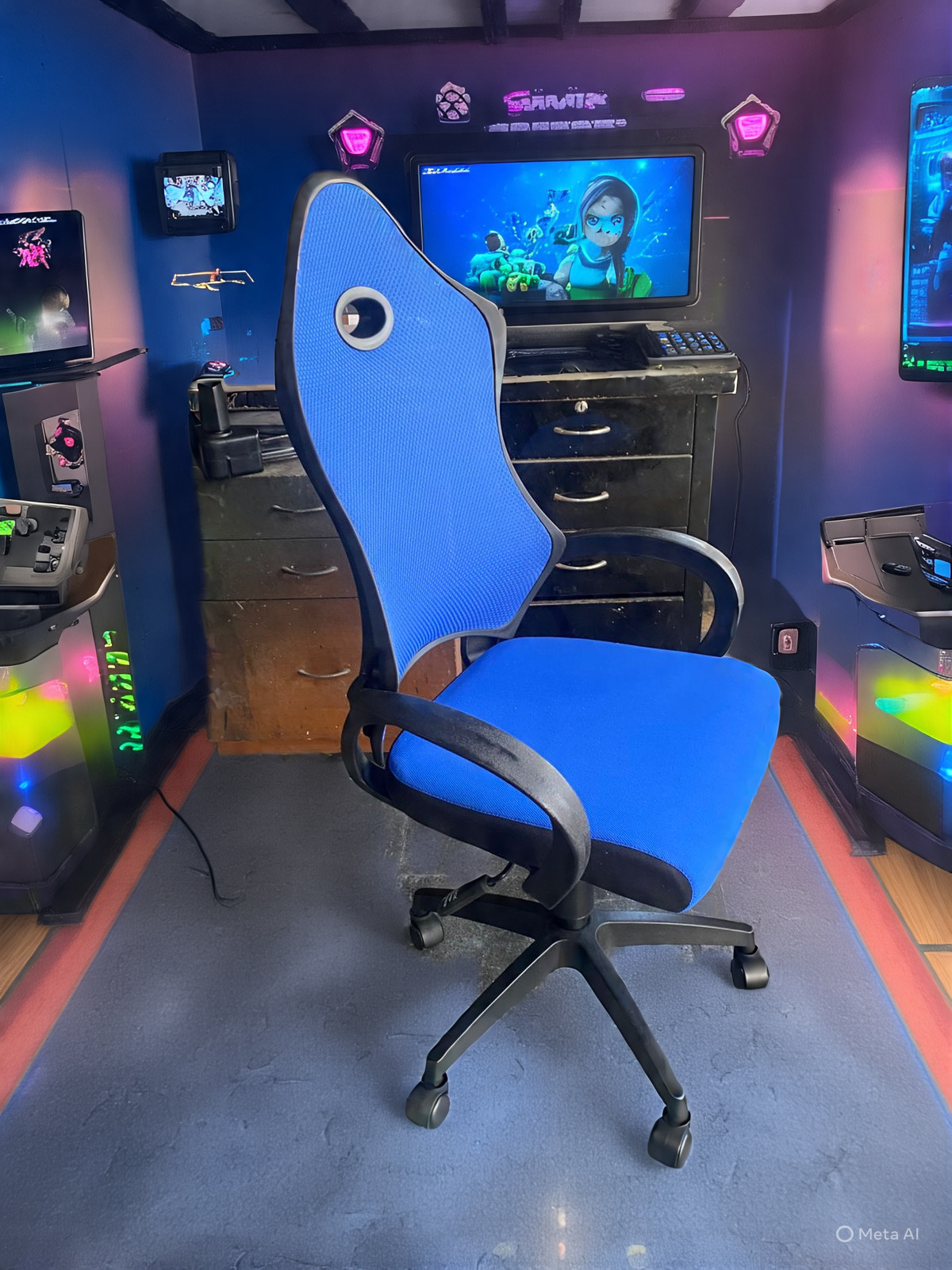 Silla Gamer GXT Azul NUEVA - Imagen 3